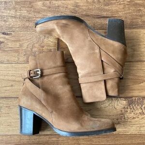 Brown Suede Ankle Boots
